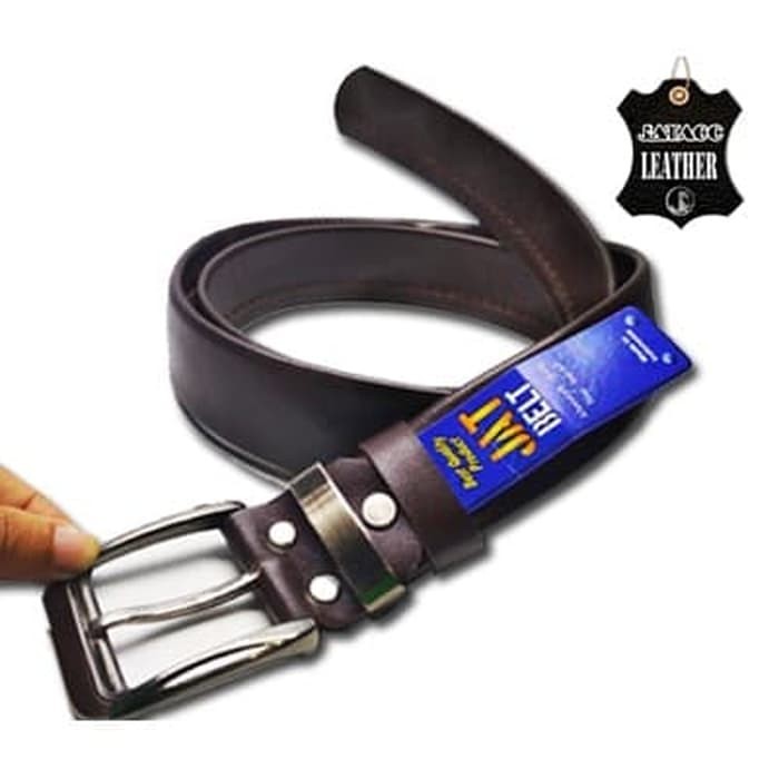  ikat pinggang Resleting model gesper Jarum | sabuk Pria dewasa ( S SIKEP KULIT SUPER )